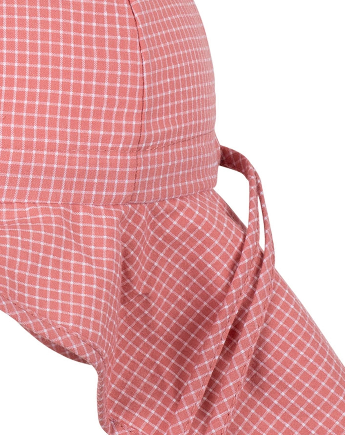 Sommerhut CHECK mit Nackenschutz in mauve