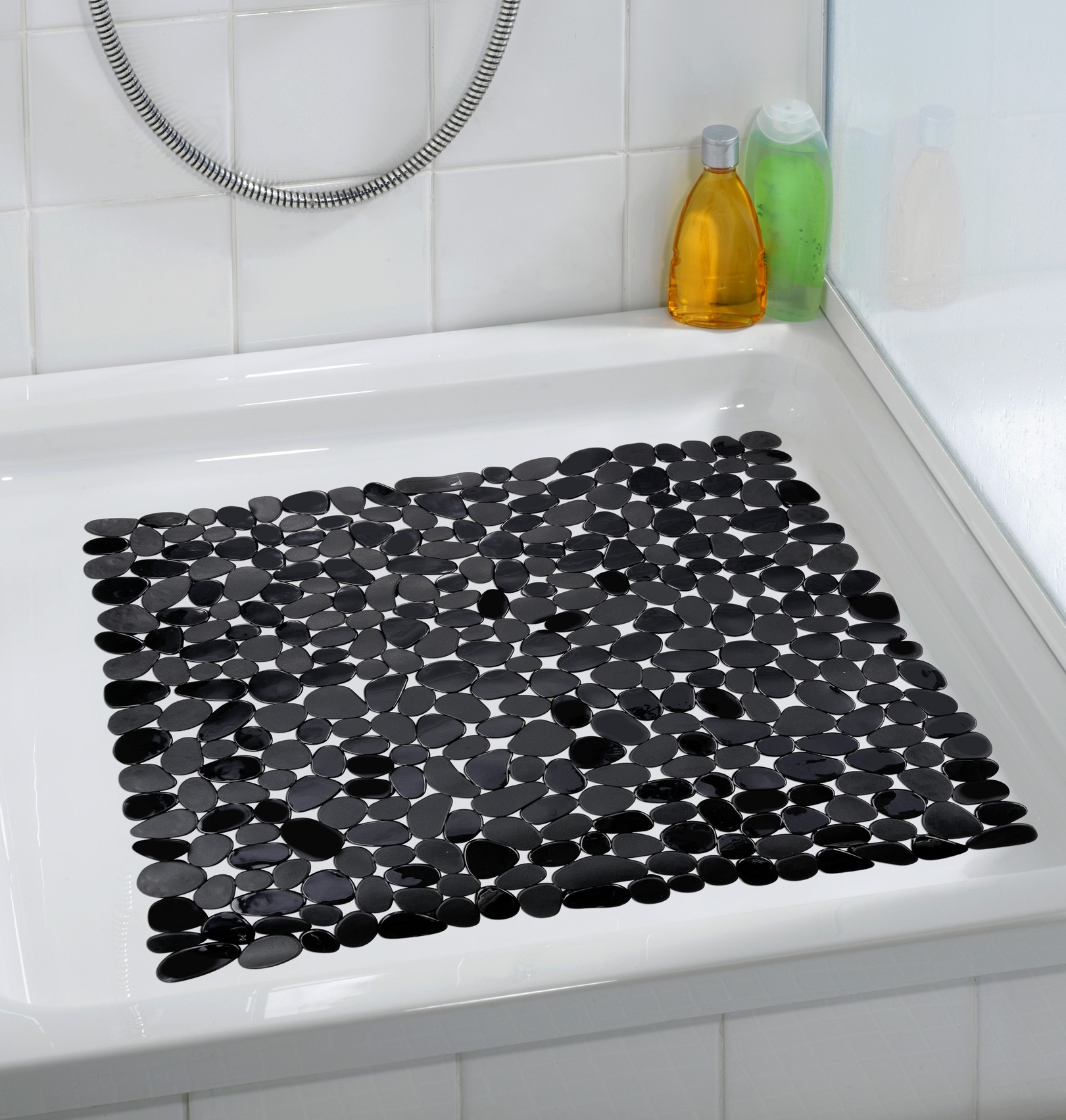 Wenko Paradise anti-slip douchemat 54x54cm zwart