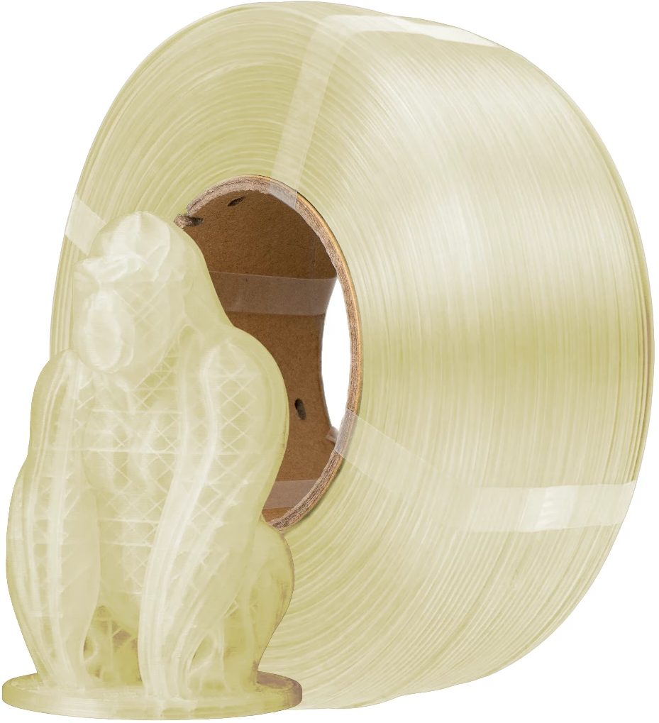 AzureFilm  PLA Refill Transparent, 1,75 mm / 1000 g    PLA mit guten mechanischen Eigenschaften, ohne Spule
