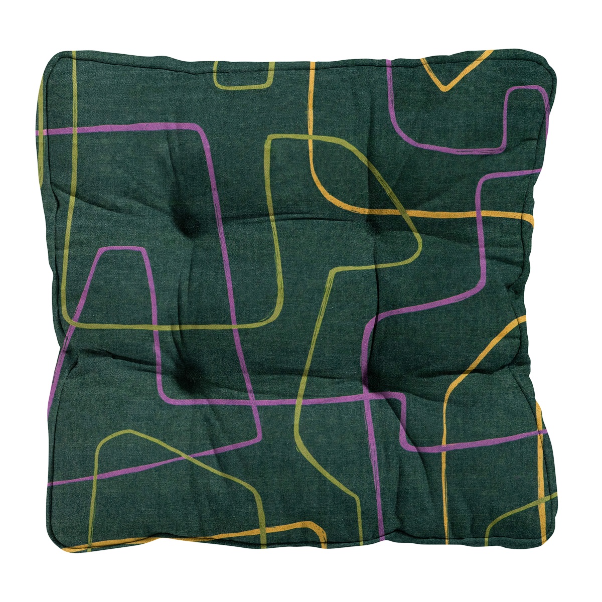 Madison Joah green Zitkussen - Set van 4