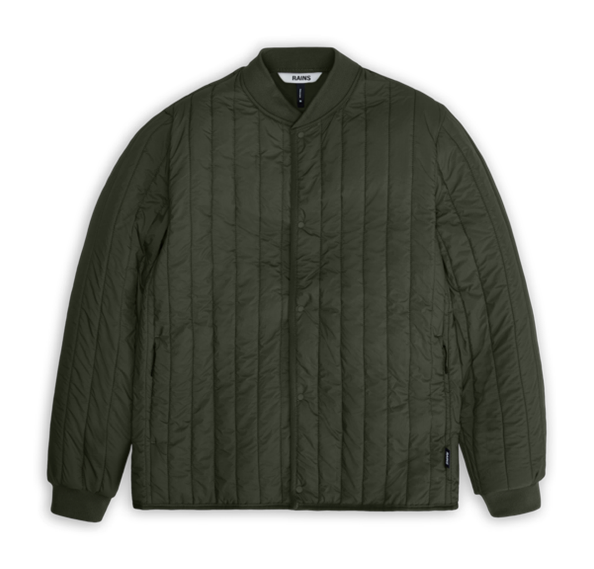 BANJA - Blouson col teddy droit matelassé | Kaki