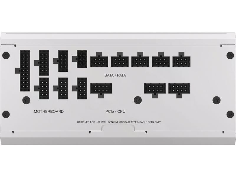 Corsair Netzteil RMx SHIFT White RM1000x 1000 W Vollmodulares ATX-Netzteil mit 1000 W und 80 PLUS Gold Zertifizierung