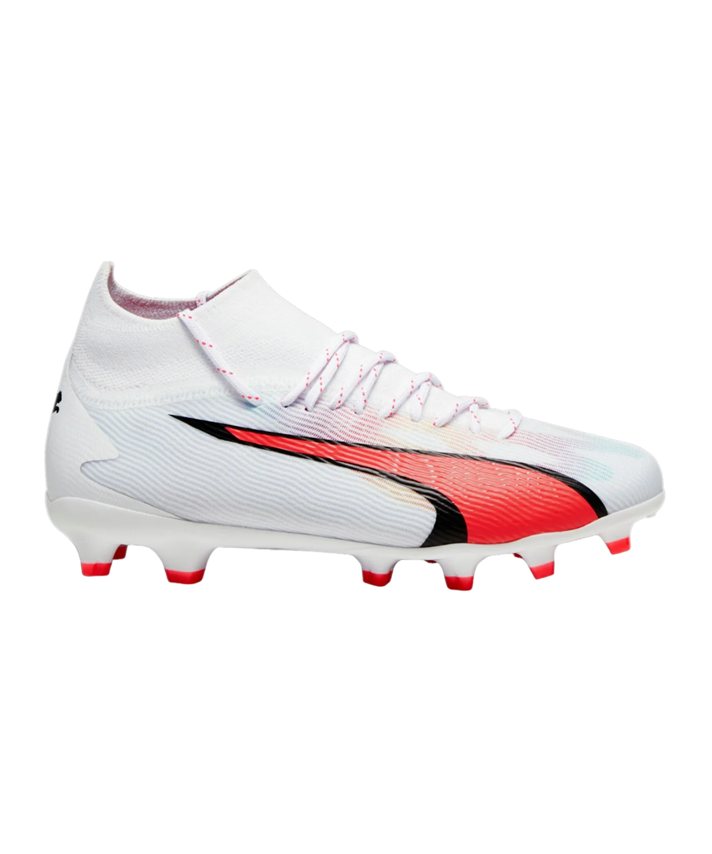 PUMA ULTRA Pro FG/AG Breakthrough Jr Kids Weiss Rot F01