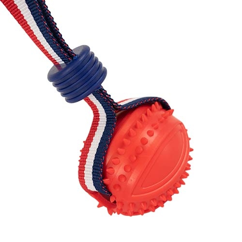 Lançador elástico com bola LANÇADOR DE BOLA OVAL VERMELHO