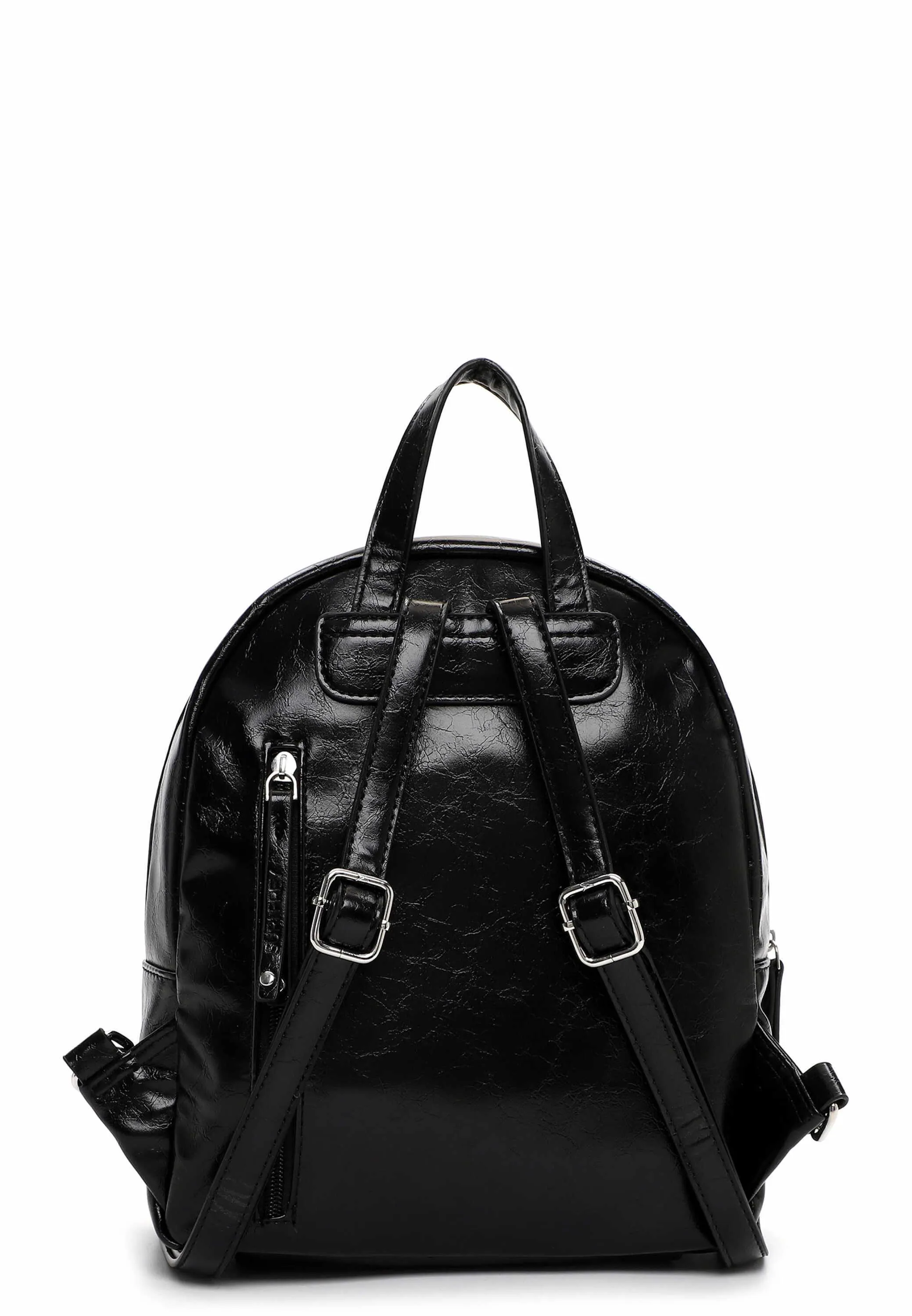 SURI FREY Rucksack Schwarz Lederimitat