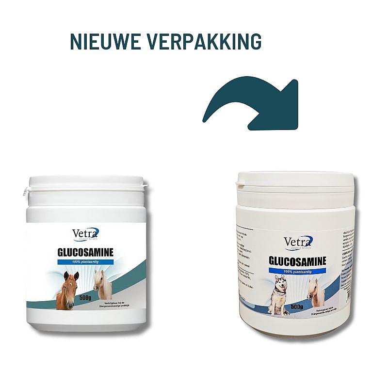 Vetra Glucosamine HCl Poeder Paard Hond Kat | 500 gram | 15123