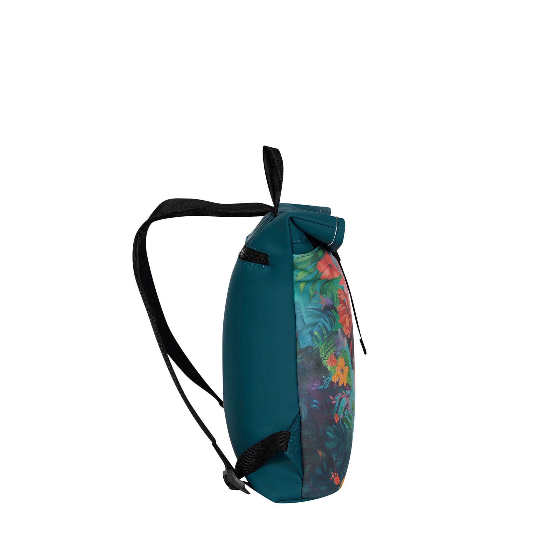 New Rebels Mart Art Los Angeles Rolltop Backpack Mini Flower Head