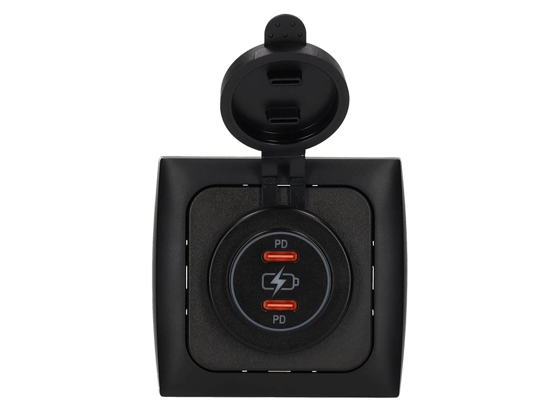 HABA 2x USB-C PD 36W snelladers inbouwdoos