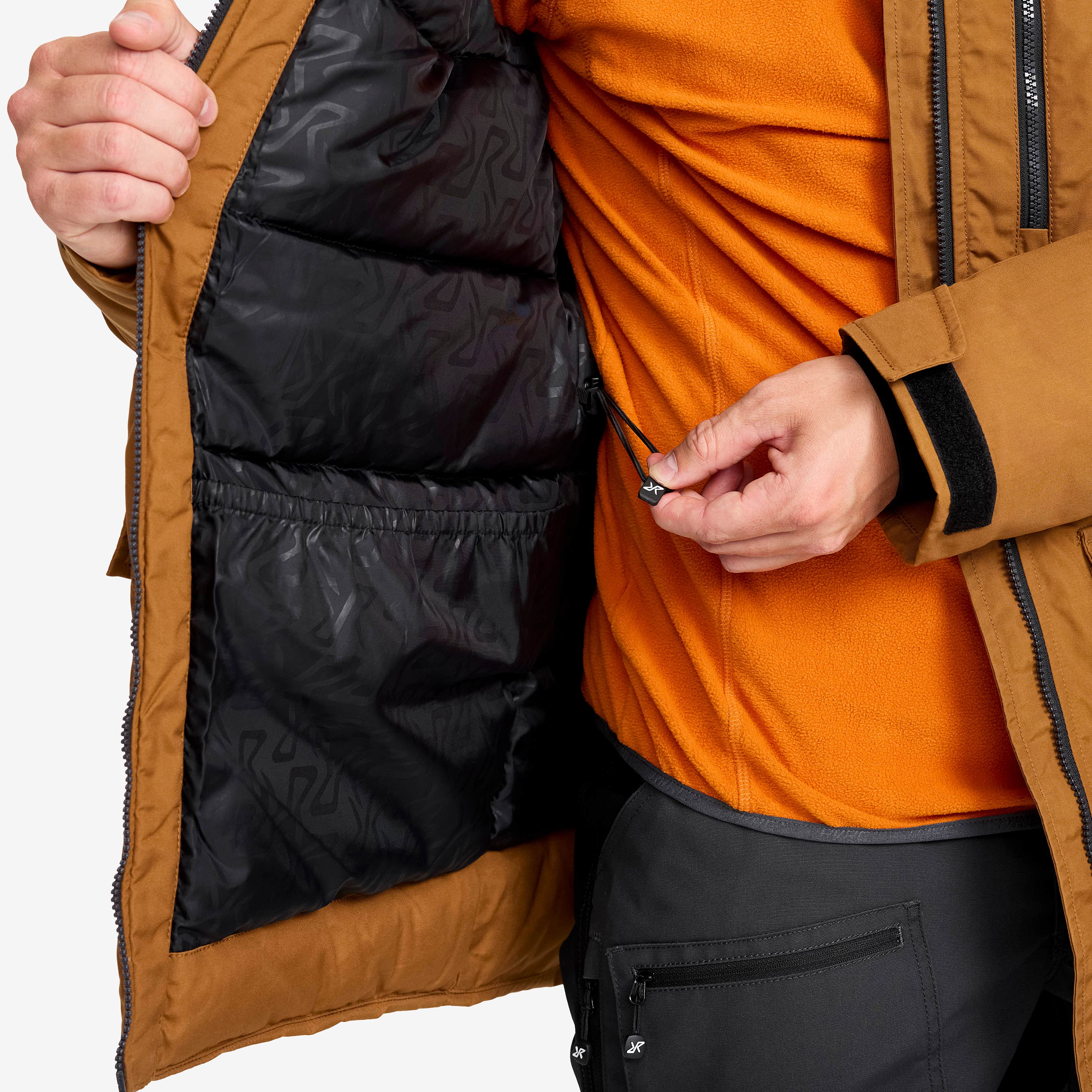 Outdoor Parka Herre Rubber