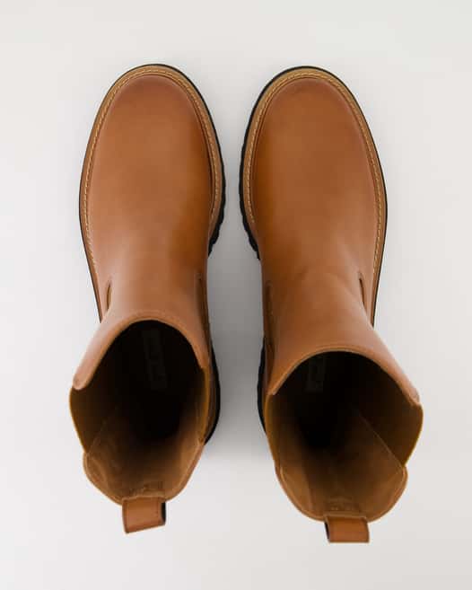 Paul Green 8026-016 Chelsea Boots in Braun