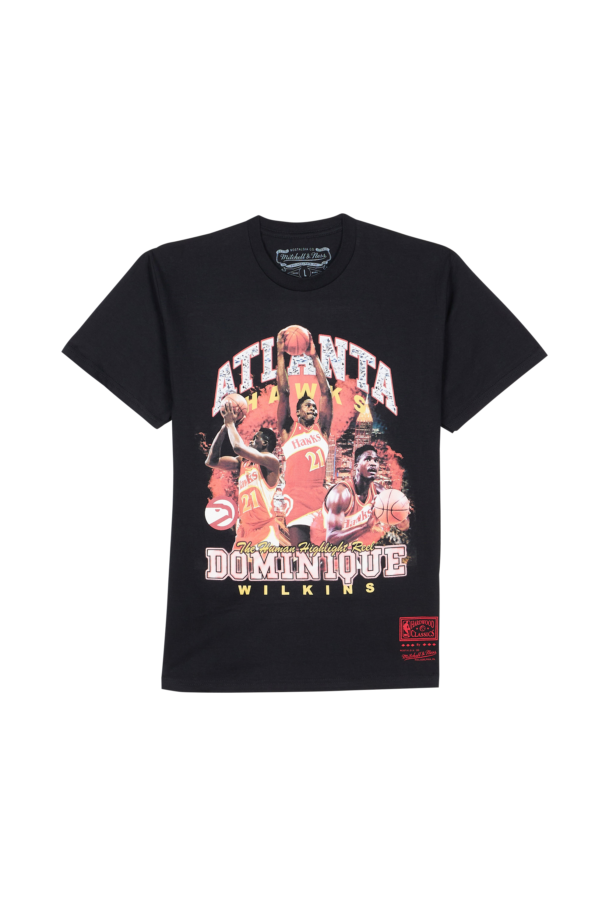 MITCHELL & NESS T-shirt BLING Dominique Wilkins Noir