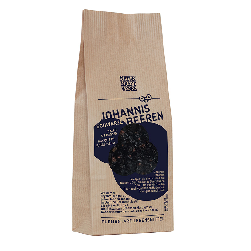 NATURKRAFTWERKE Schwarze Johannisbeeren getrocknet Bio/kbA 150 g