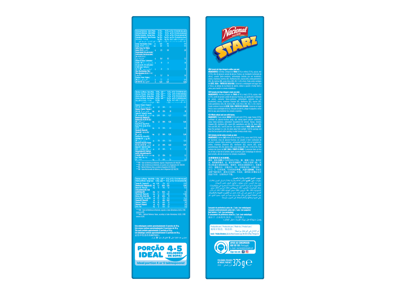 CEREAIS CRIANÇA NACIONAL CEREAIS MEL C/25% GRÁTIS 375