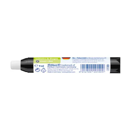 Pelikan Zeichentusche Patrone, Schwarz, 9 ml