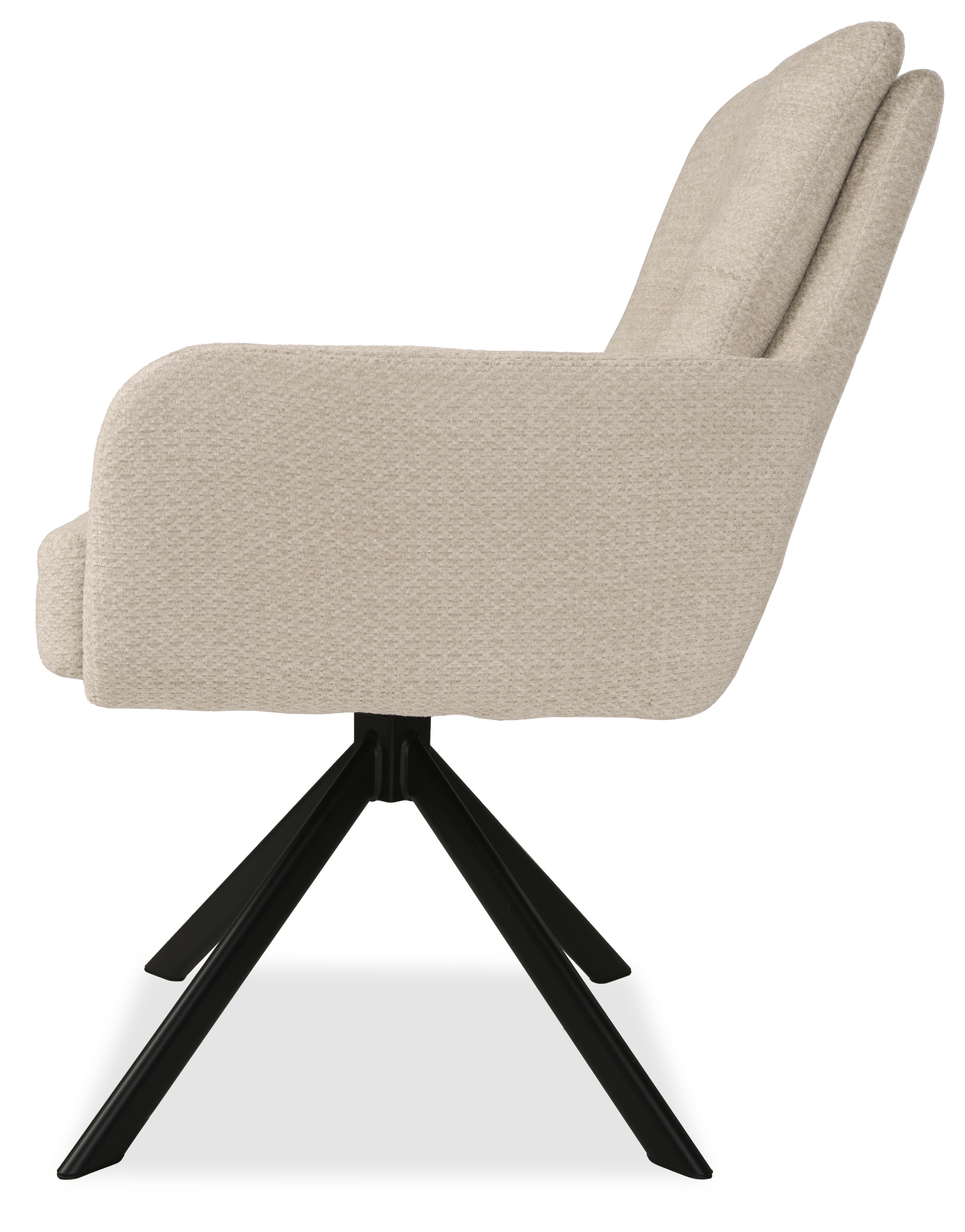 Eetstoel Retro Bliss Naturel Jari B60 x D69 x H86 cm
