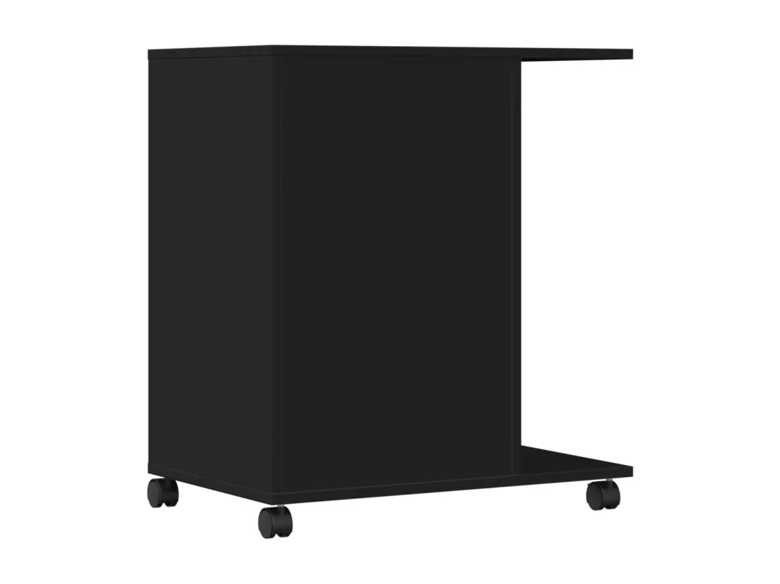 Support d'imprimante avec roulettes noir 60x40x68,5 cm