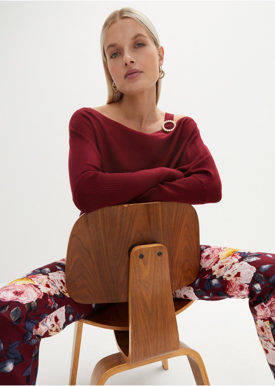 Pull avec élément décoratif