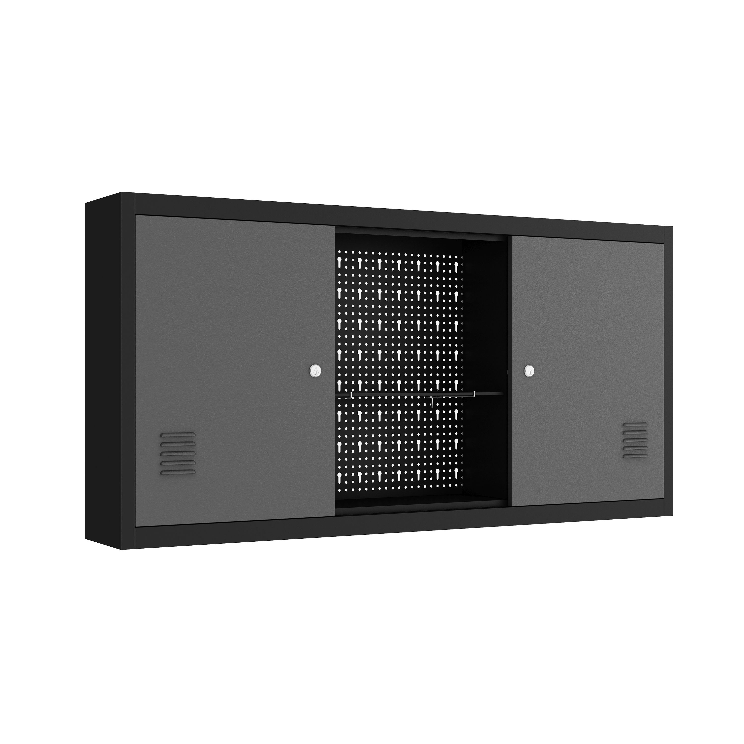 Werkzeugschrank mit Lochwand 120 x 60 cm