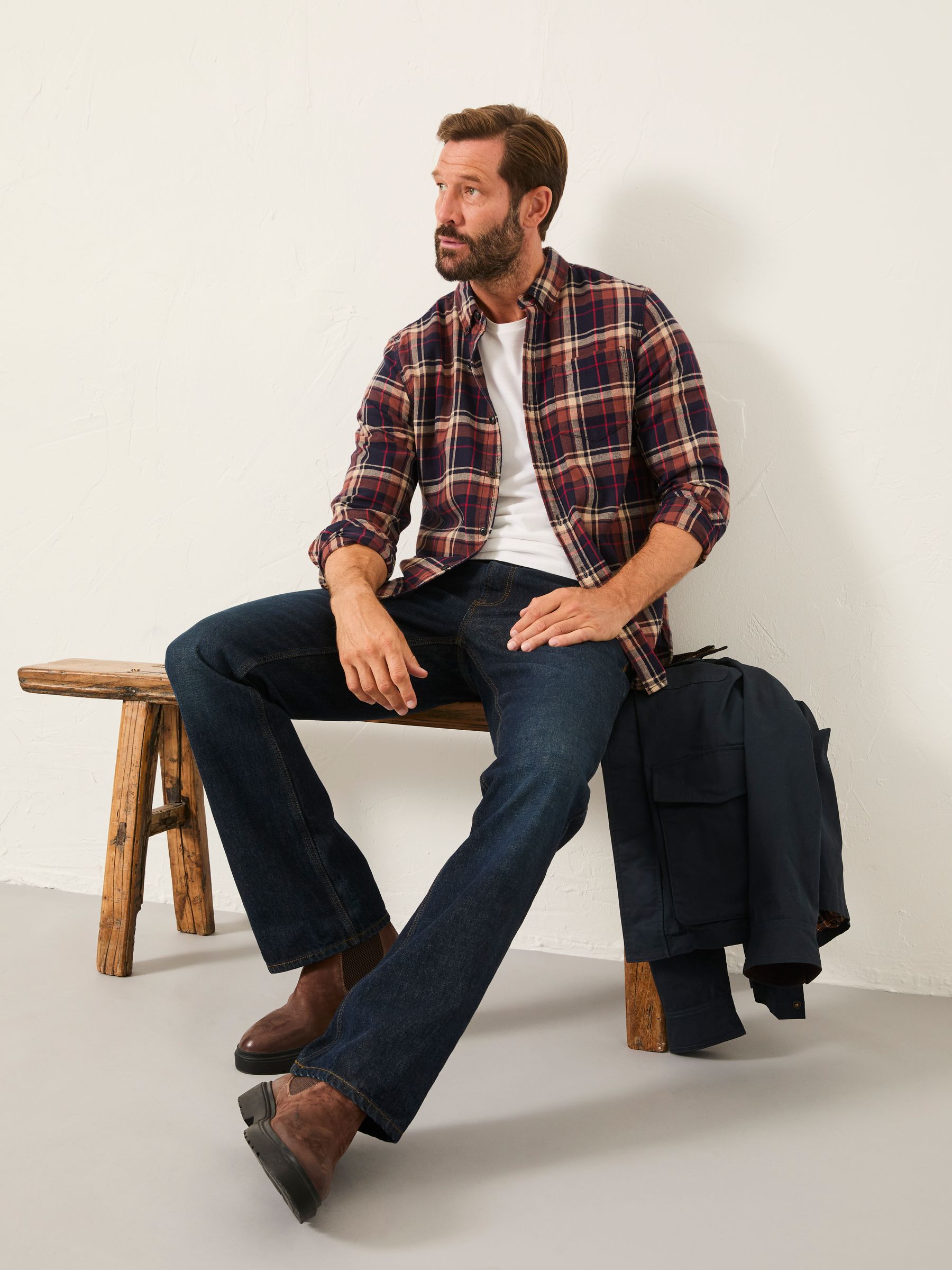 FatFace Long Sleeve Check Shirt