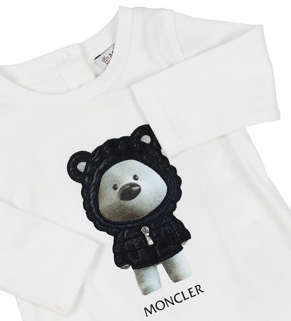 Moncler Heldragt - hvid m. Bj?rn