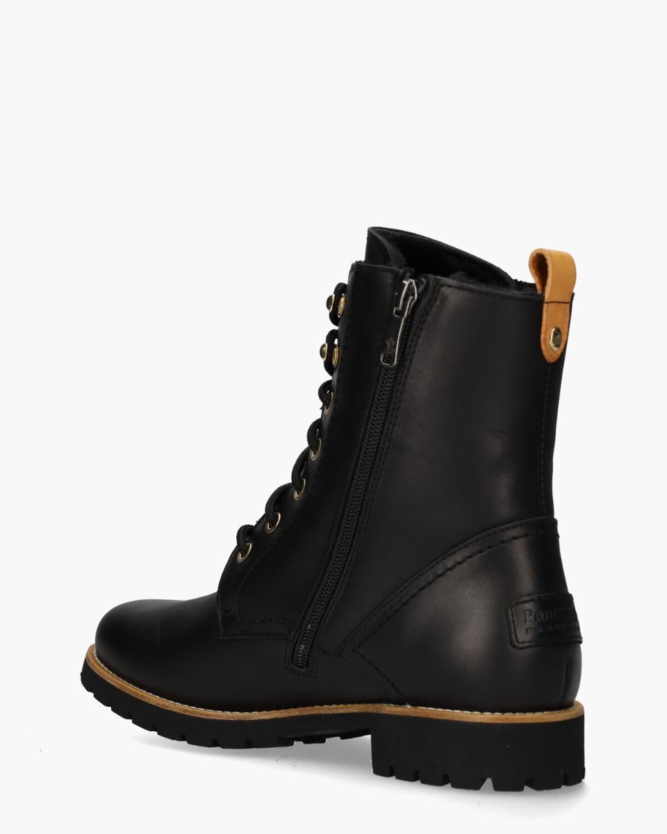Panama Jack Fara Igloo Travelling B1 Zwart Dames Veterboots