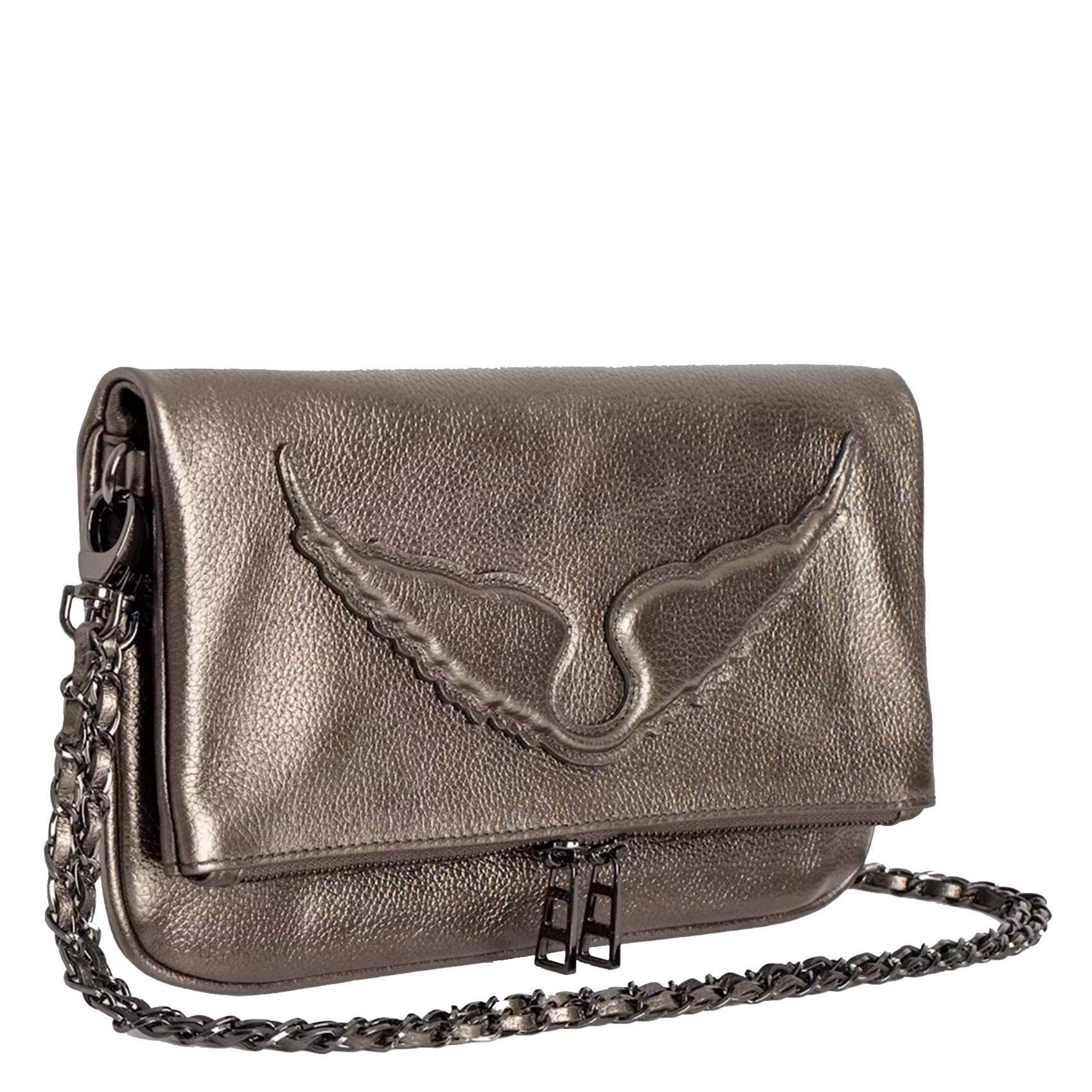 ROCK WINGS - Pochette en cuir | Noir