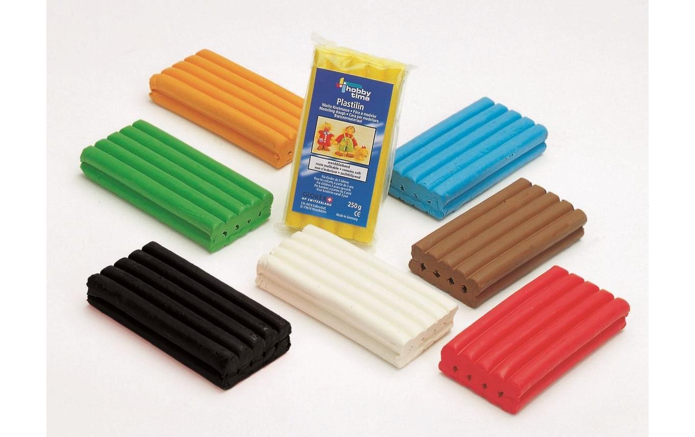 Modelliermasse 250g, RotPlastilin für kreative Hobbymodelierer