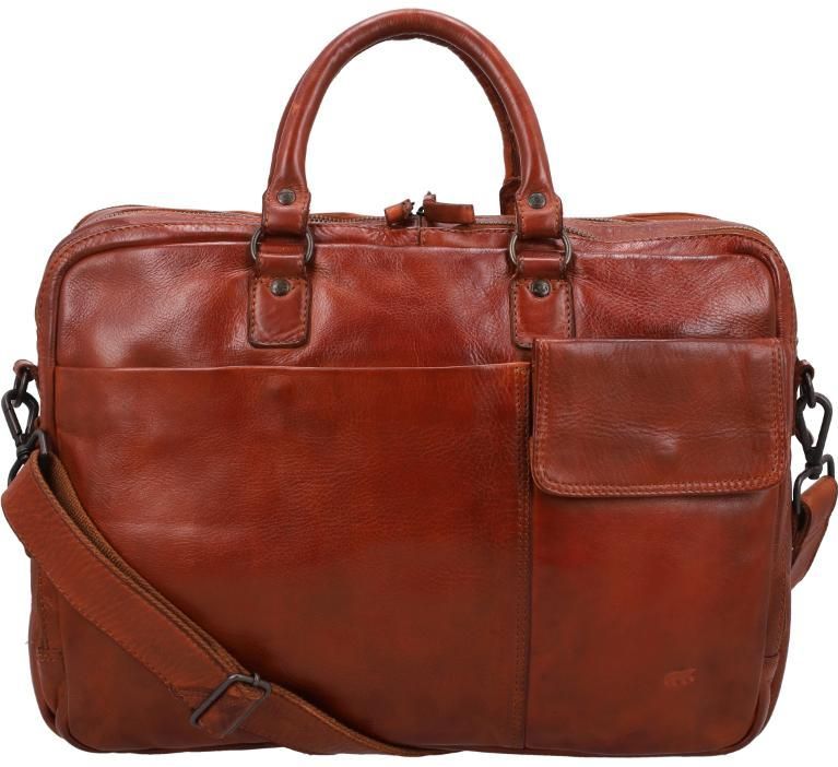 Bear Design - Silke - Laptoptas - 15.6 inch - Leer - Bruin