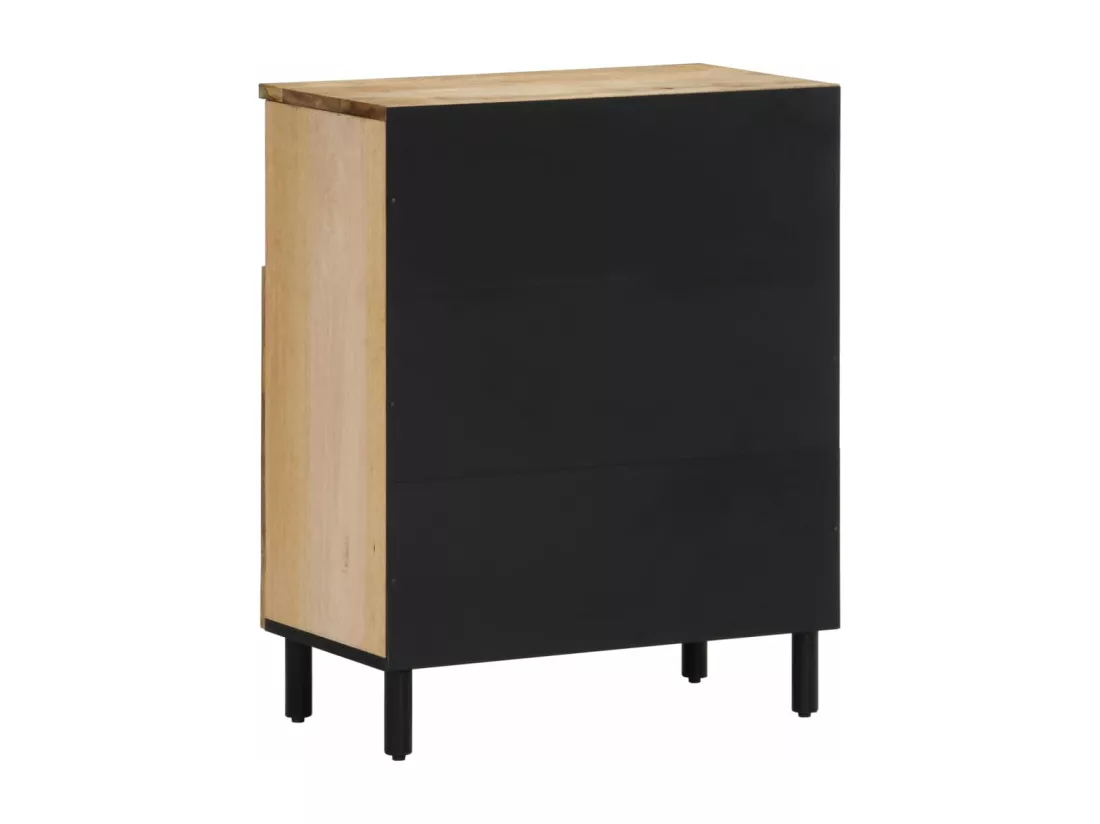 Armoire latérale 60x33x75 cm bois massif de manguier