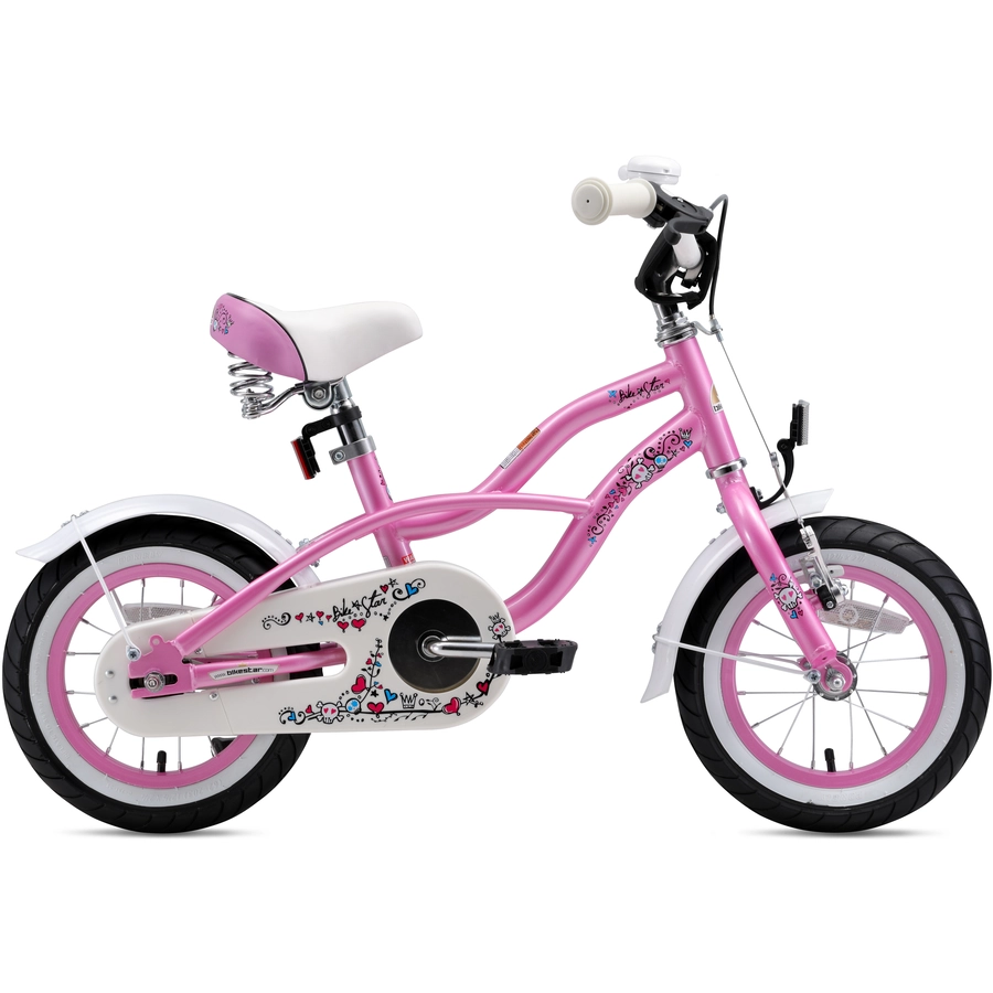 Bikestar Kinderrad 12 Zoll Cruiser pink