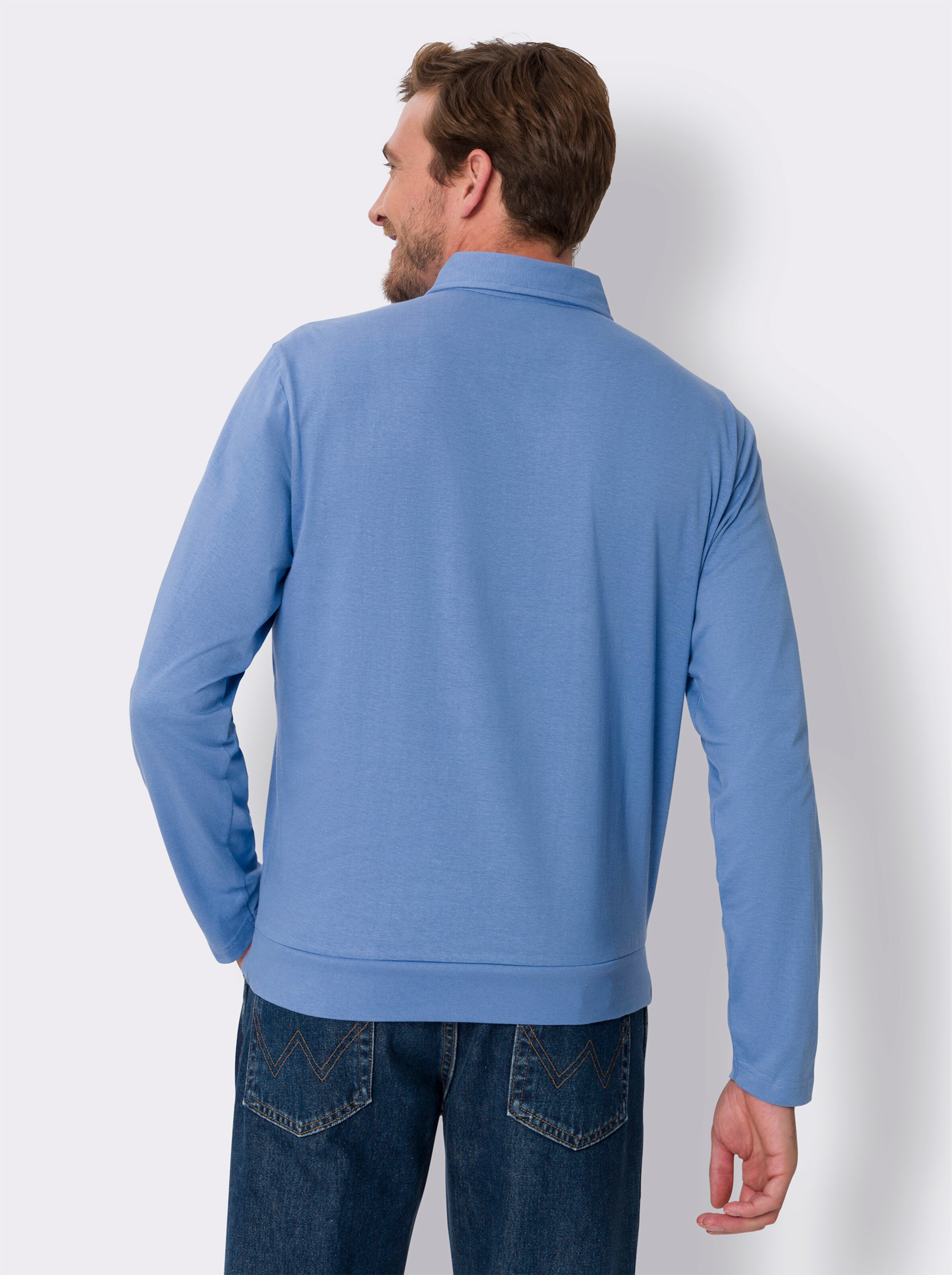 Langarm-Poloshirt