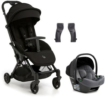 Beemoo Easy Fly Lux 4 Trille inkl Route i-Size Babybilstol, Jet Black/Mineral Grey
