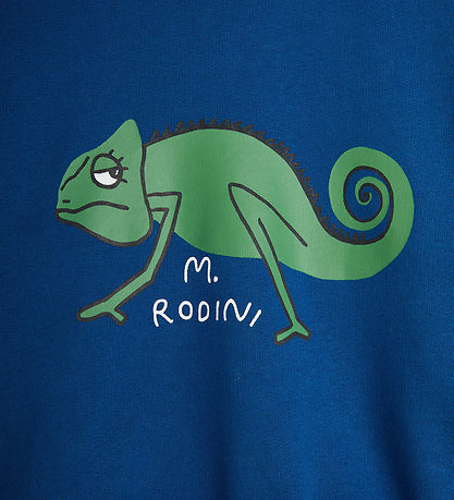 Mini Rodini Sweatshirt - Eidechse - Blau