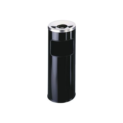 Durable - Corbeille à papier 17L + cendrier avec étouffoir - noir