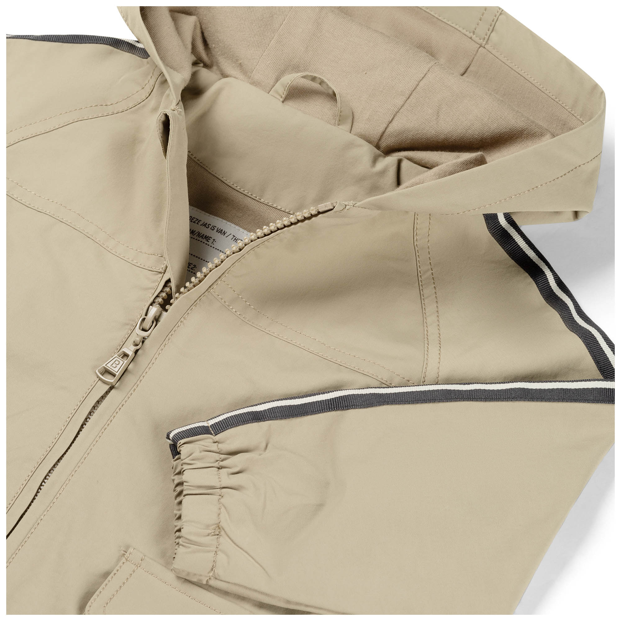 Prénatal peuter zomerjas lange mouwen effen beige