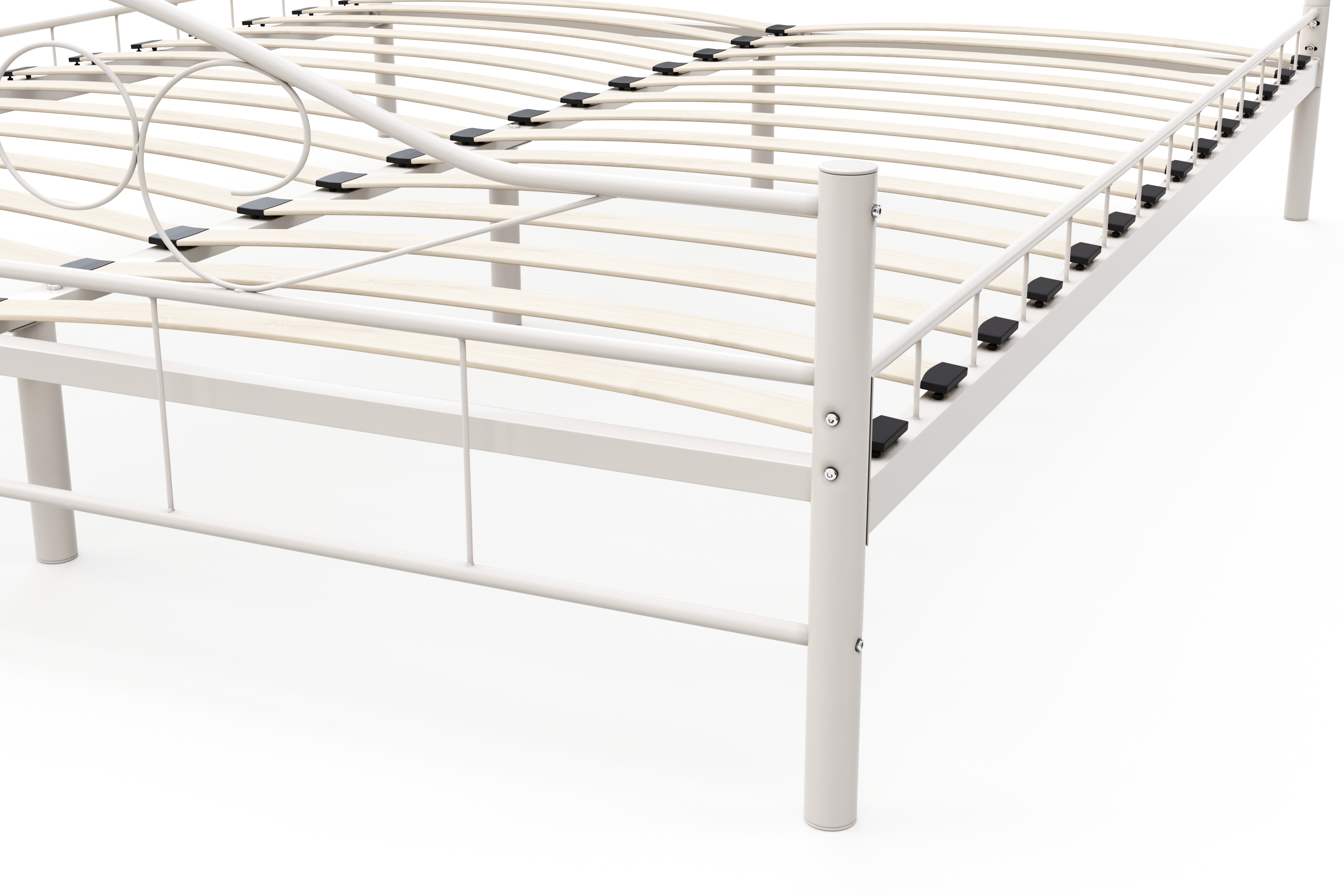 Metallbett AURELIE 160 x 200 cm weiss