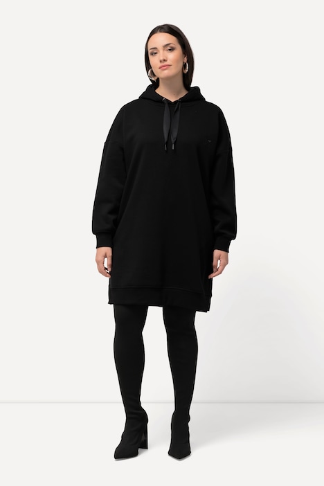 Sweatkleid, Oversized, Kapuze, Langarm, Minikleid