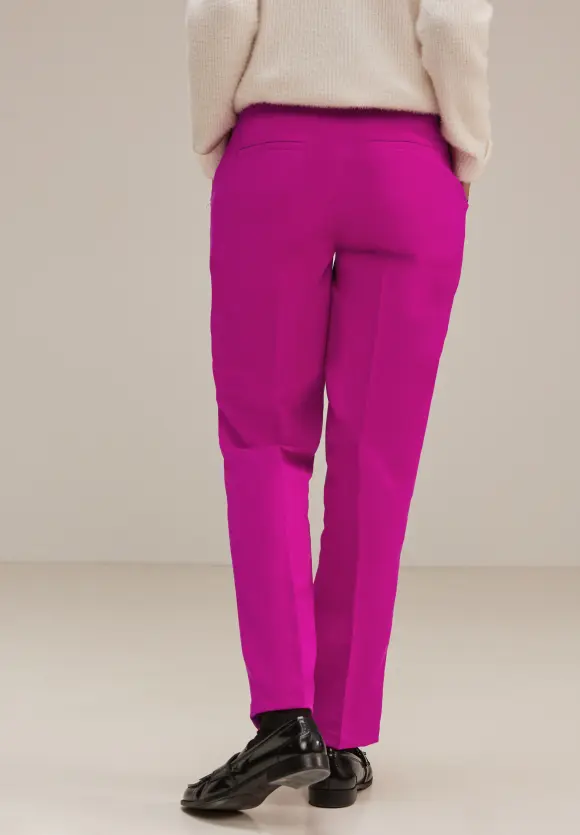 Loose Fit Twillhose - bright cozy pink