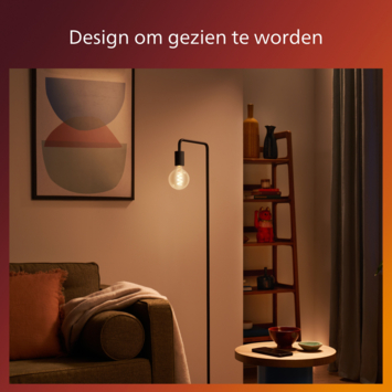 Philips LED globe E27 40 watt 2200K Amber dimbaar