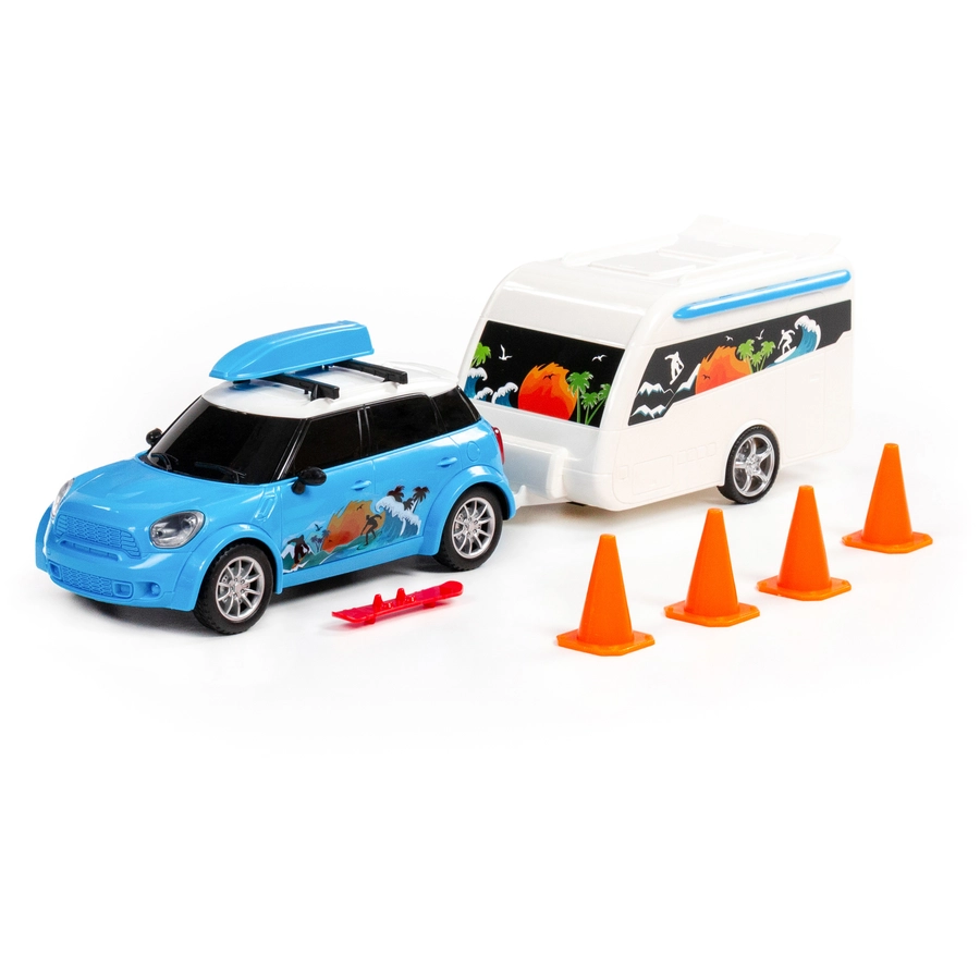 POLESIE® PKW Cruise mit Wohnwagen, Tray
