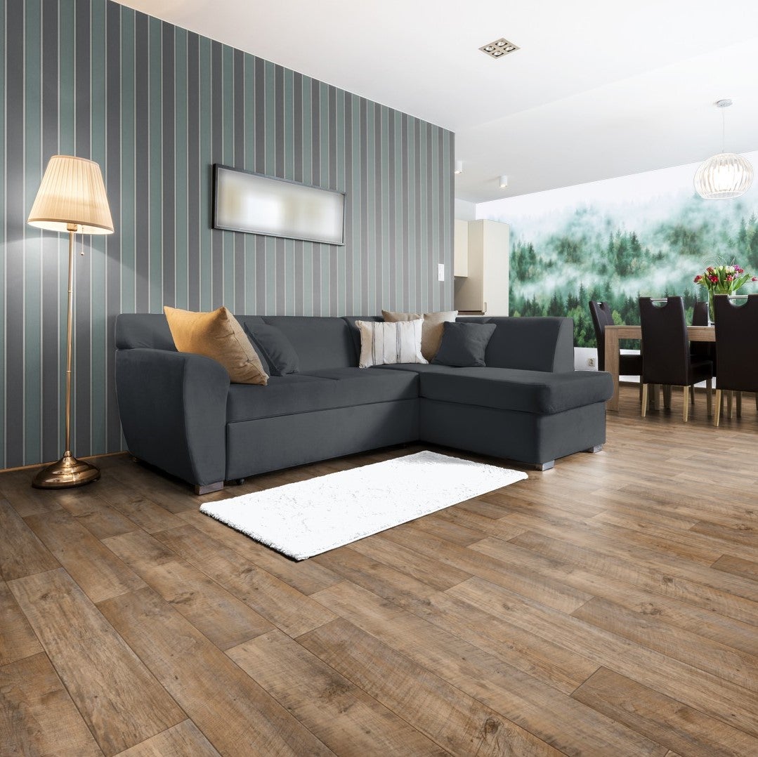 PVC vloer per meter, houtlook, rustieke eikenlook, CV vloer, 200 cm breed (per meter verkocht)