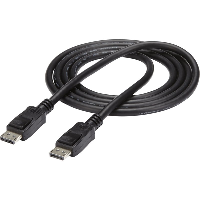StarTech.com Câble DisplayPort 1.2 de 2 m - Câble DisplayPort Certifié VESA 4K x 2K Ultra HD - Câble DP à DP pour Moniteur - Cordon d'Affichage/Vidéo DP - Connecteurs DP à Verrouillage