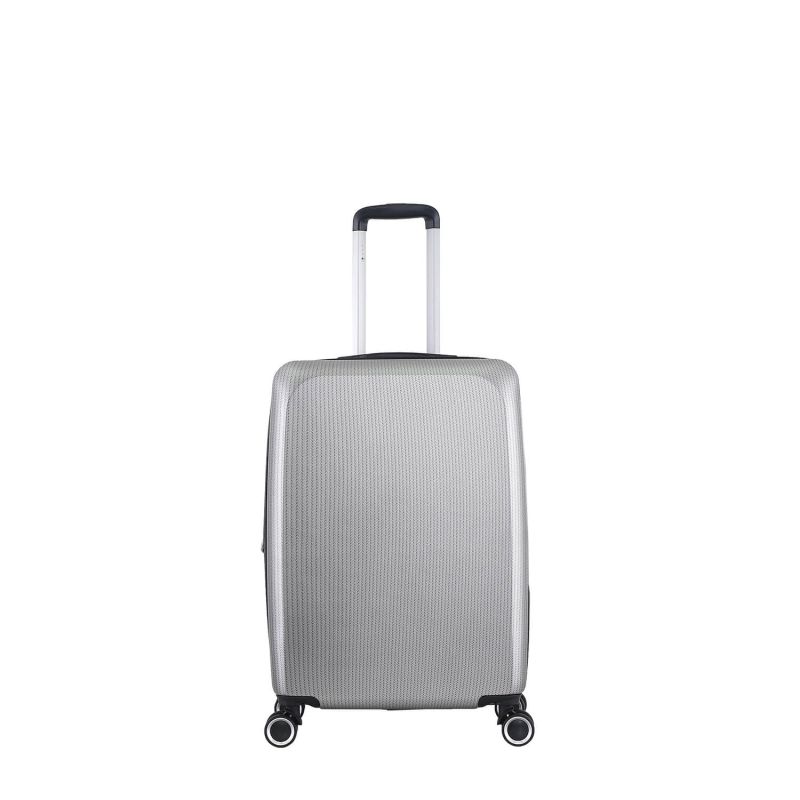 Lot de 3 valises rigides 379 Extensibles 55, 66 et 76 cm Argent