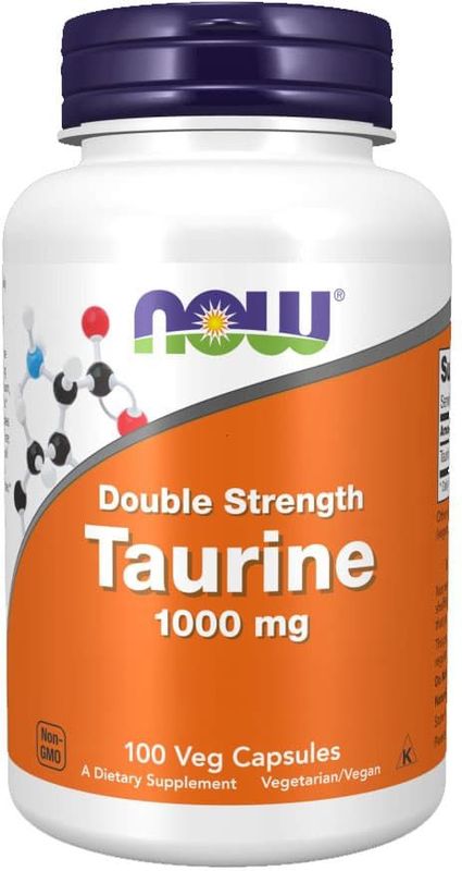 Taurine, Dubbele sterkte, 1,000 mg, 250 capsules, Now Foods
