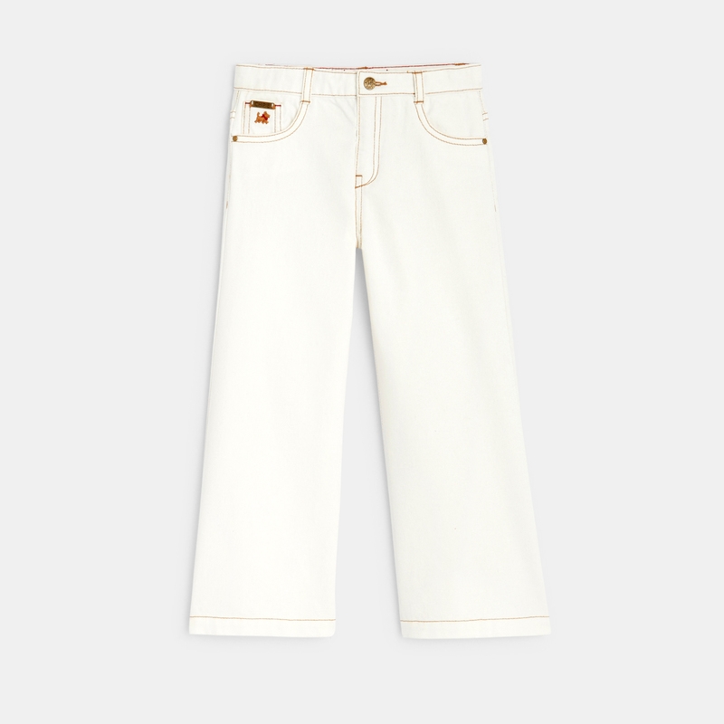Jean flare beige Chipie fille