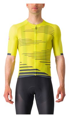 Maillot Manches Courtes Castelli Climber's 4.0 Jaune/Bleu