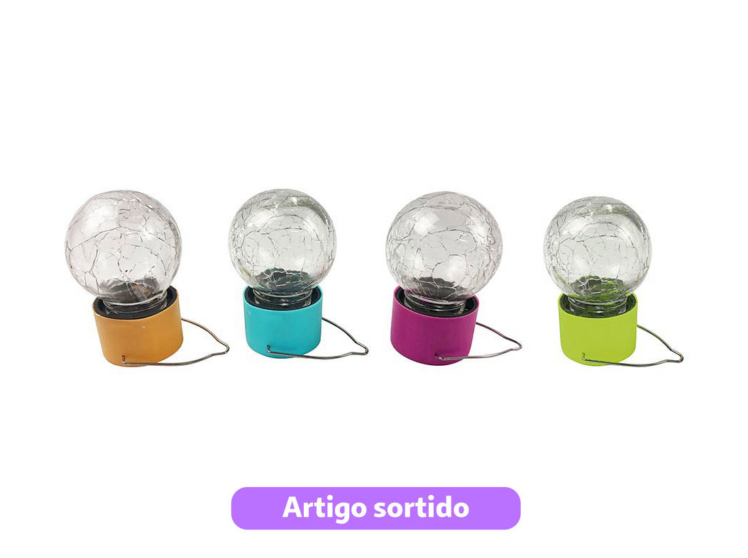 LANTERNA LED SOLAR GARDENSTAR PARA PENDURAR CORES SORTIDAS