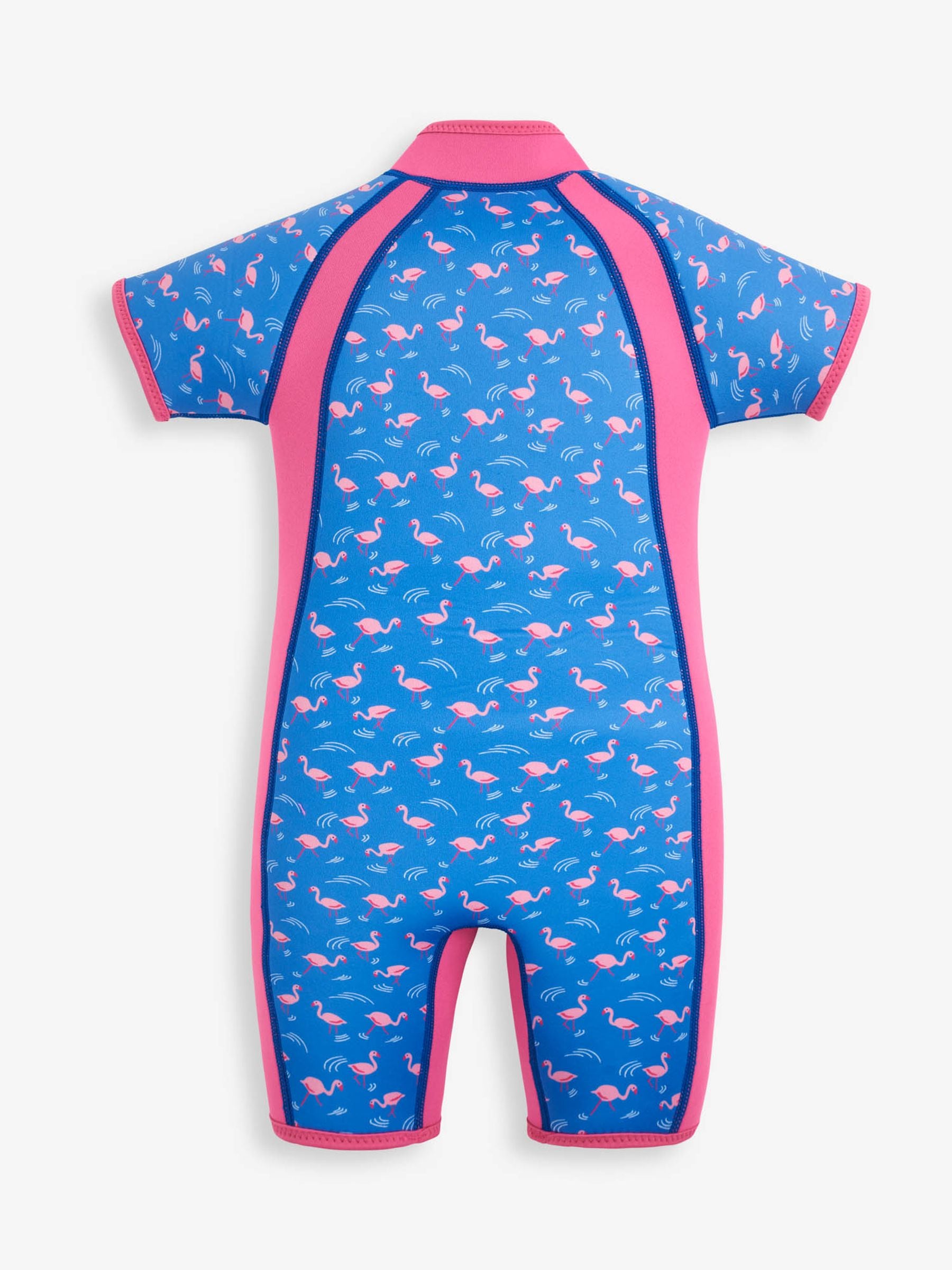 Blauw - JoJo Maman Bébé Floral Print Junior Wetsuit