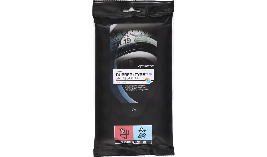 Rubber and tire wipes 24 stk. Optimize