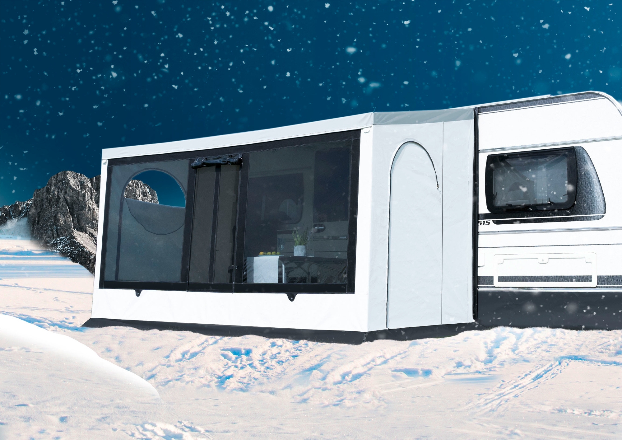 Wigo Inuit Wintervorzelt Storm für den Wohnwagen 350 cm